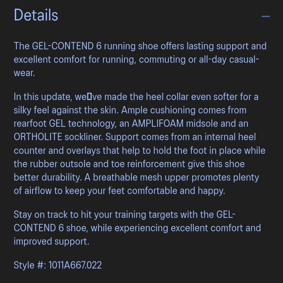 Asics Gel Contend 6 - Picture 6 of 6